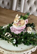 Hase sitzt in der Tasse
