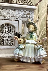 Kaninchenmutter mit Kindern