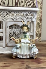 Kaninchenmutter mit Kindern