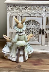 Kaninchenmutter mit Kindern