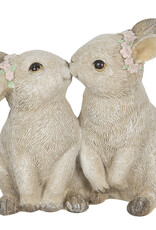 Déco lapins qui s'embrassent