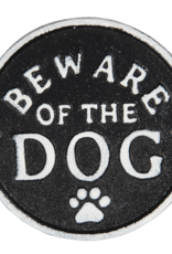 Textplatte  "Beware of the dog"