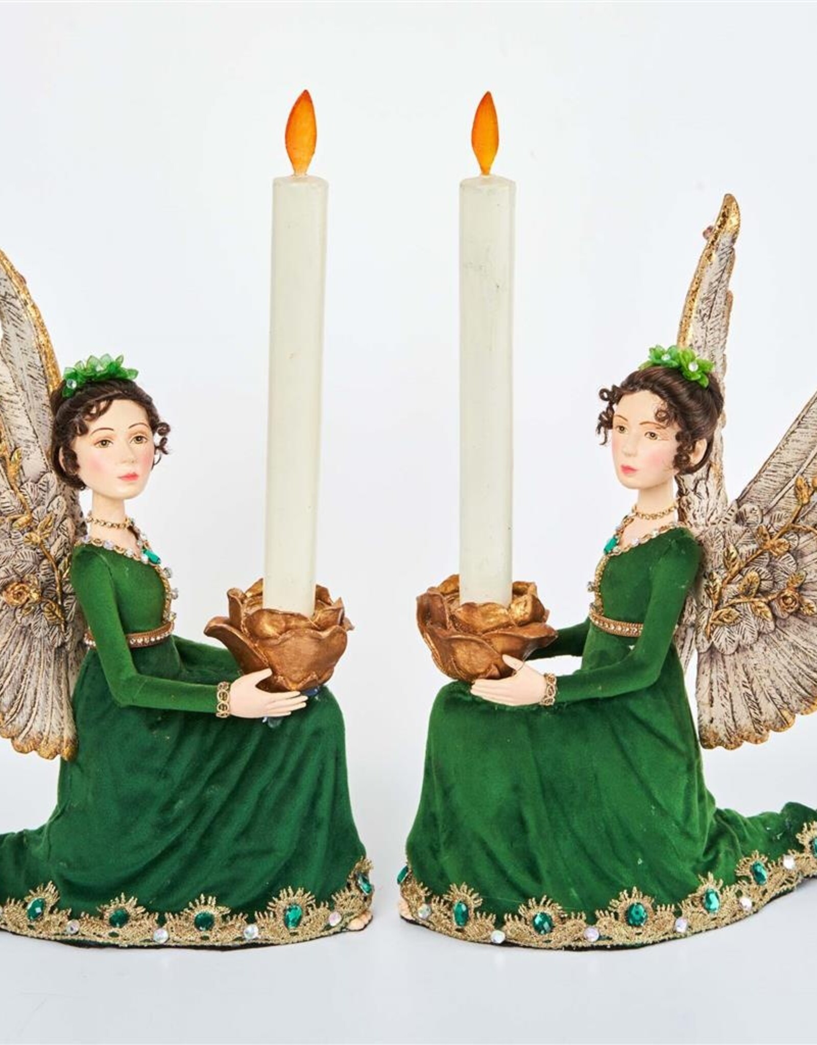 Goodwill Engelset mit Kerzenhalter