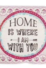 Untersetzer “Home is where I am with you“