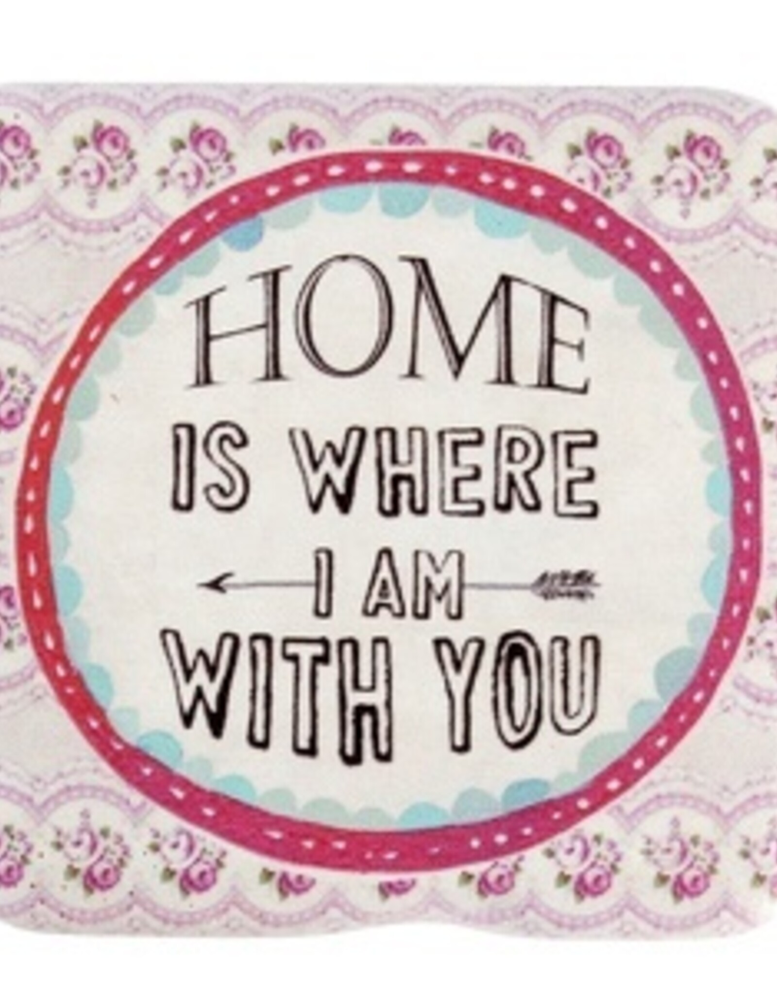 Untersetzer “Home is where I am with you“