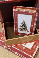 Coffret cadeau sous forme de livre (set 3)  Merry Christmas