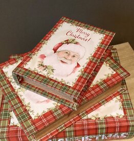 Geschenkbox in Buchform ( set 3) Merry Christmas