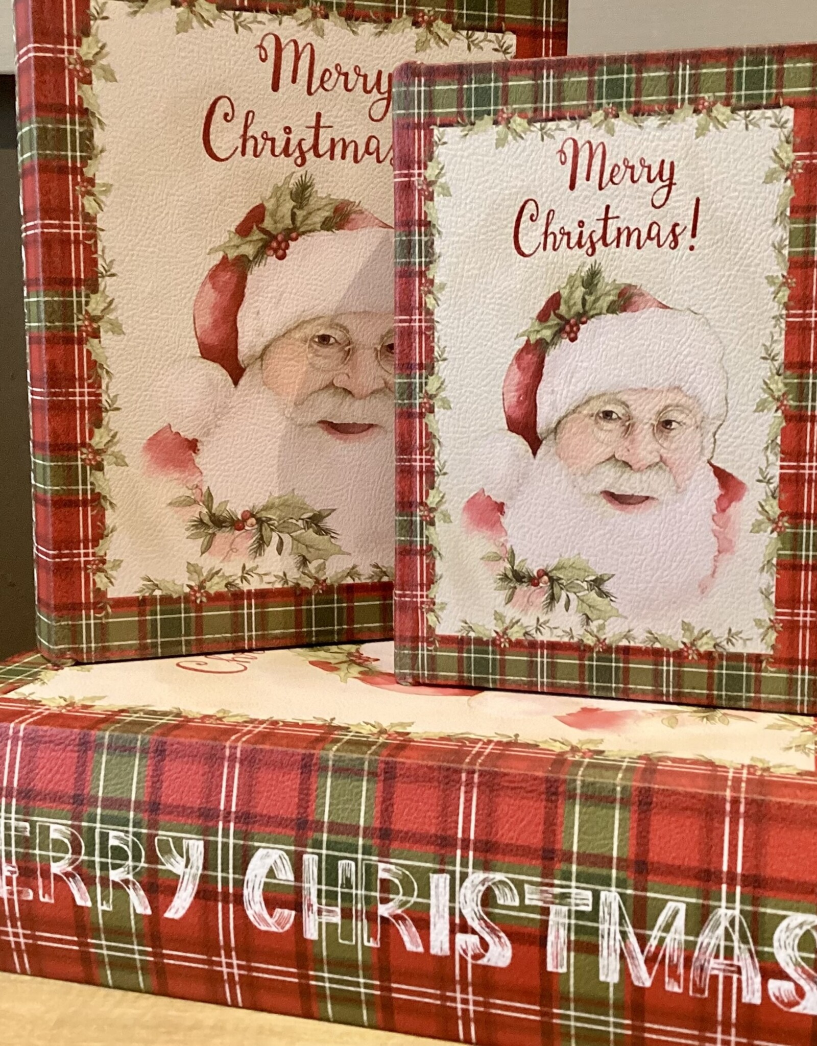 Geschenkbox in Buchform ( set 3) Merry Christmas
