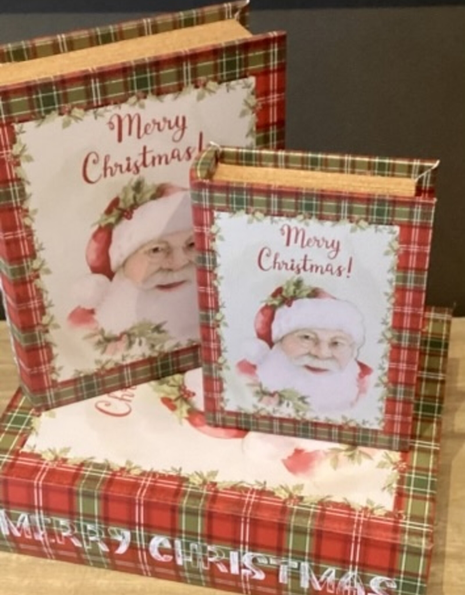 Geschenkbox in Buchform ( set 3) Merry Christmas