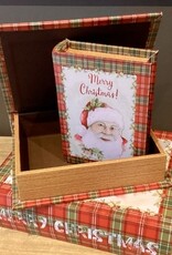 Geschenkbox in Buchform ( set 3) Merry Christmas
