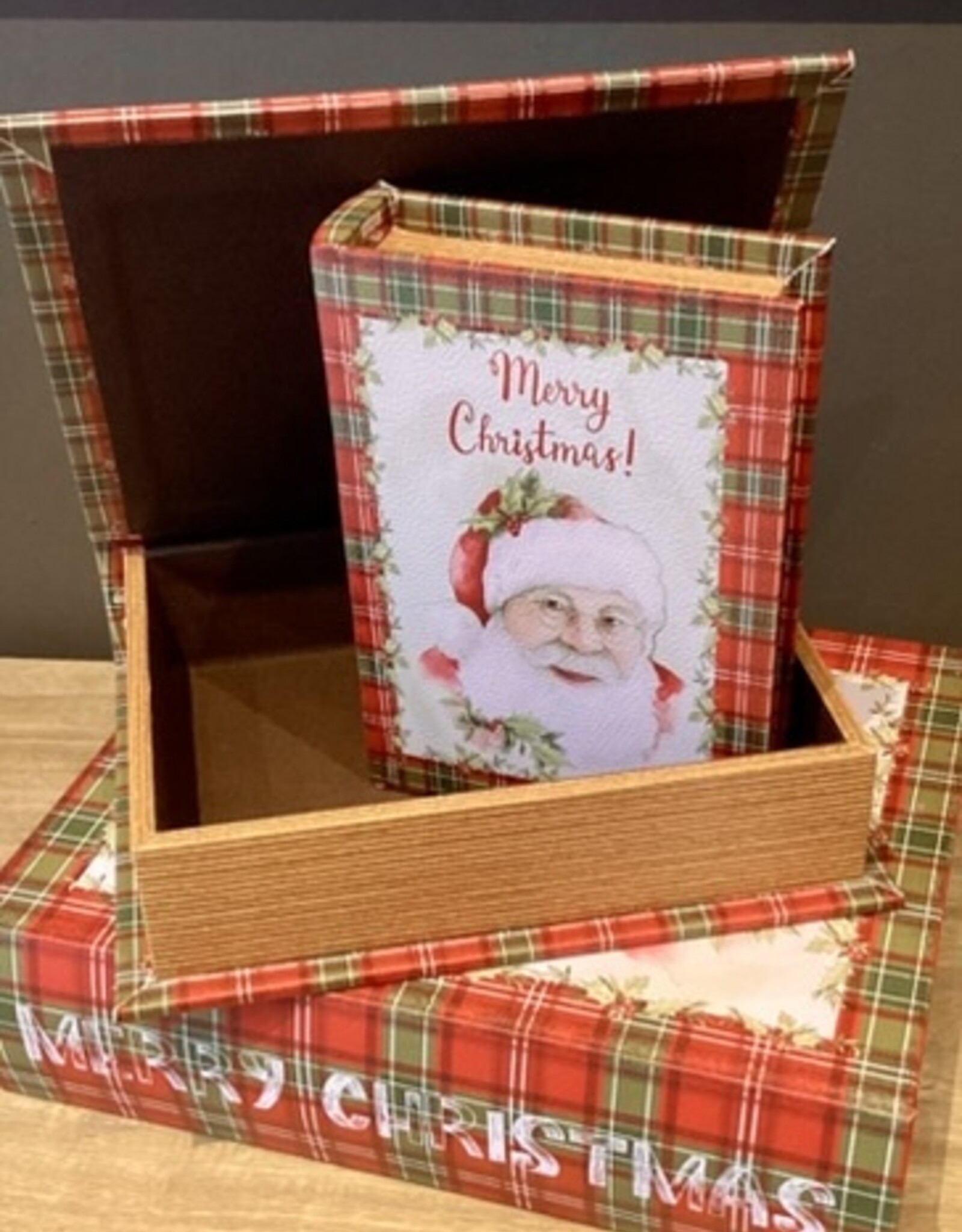Geschenkbox in Buchform ( set 3) Merry Christmas