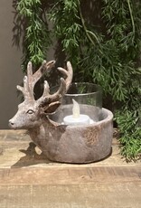 Teelichthalter Hirsch