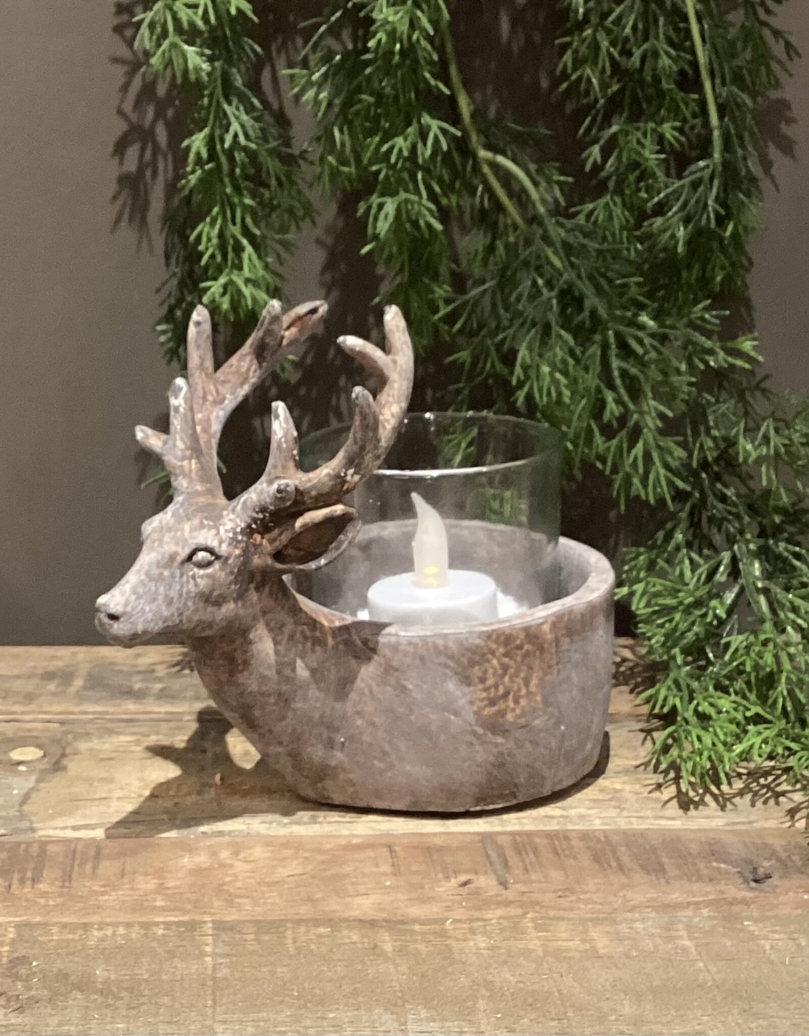 Teelichthalter Hirsch