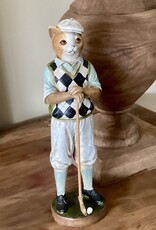Clayre en Eef figurine, chat en uniforme de golf