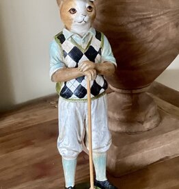 Clayre en Eef figurine, chat en uniforme de golf