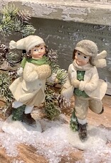 ensemble d'enfants de patinage