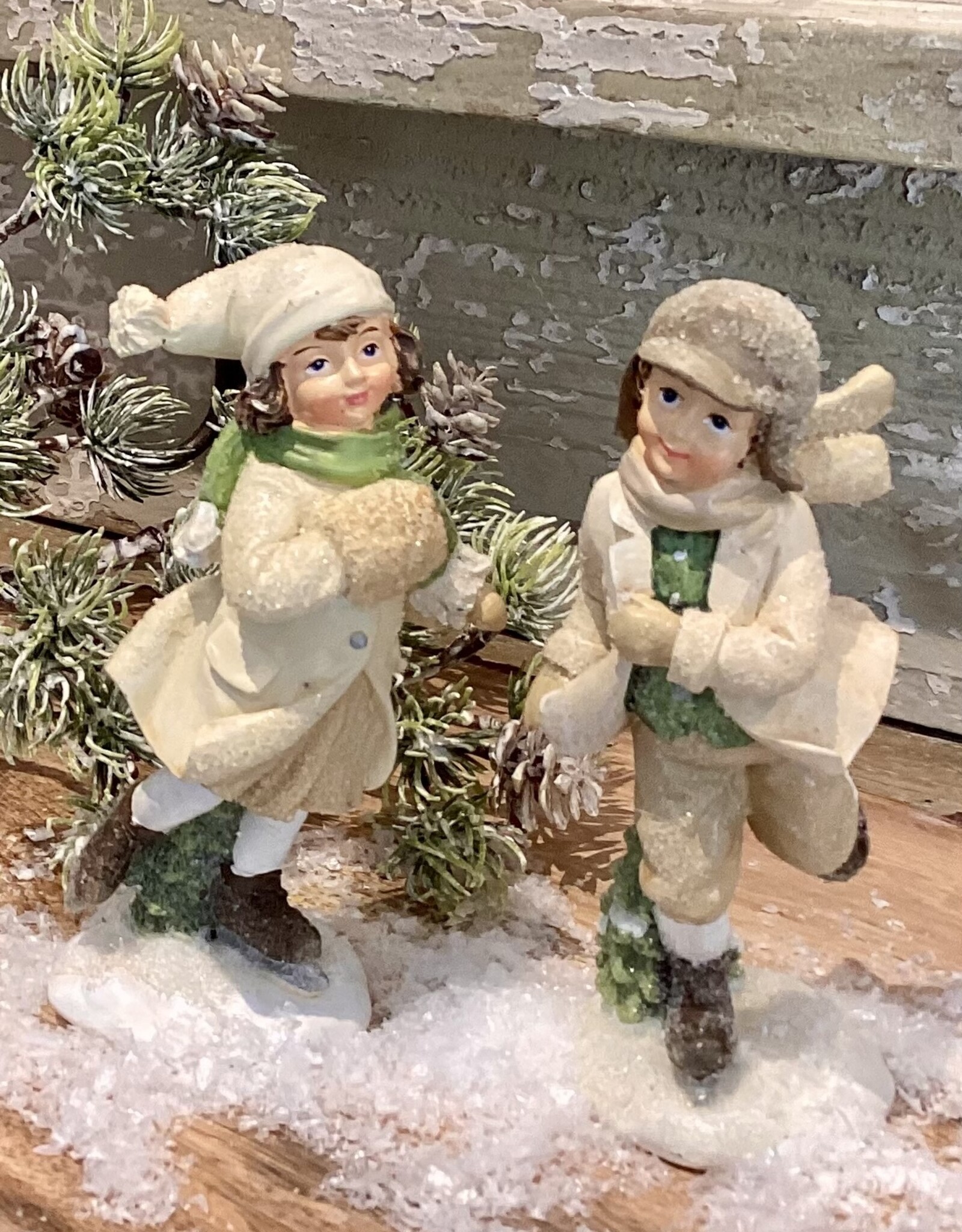 ensemble d'enfants de patinage