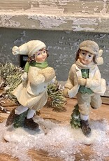 ensemble d'enfants de patinage