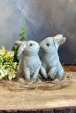 Déco lapins qui s'embrassent