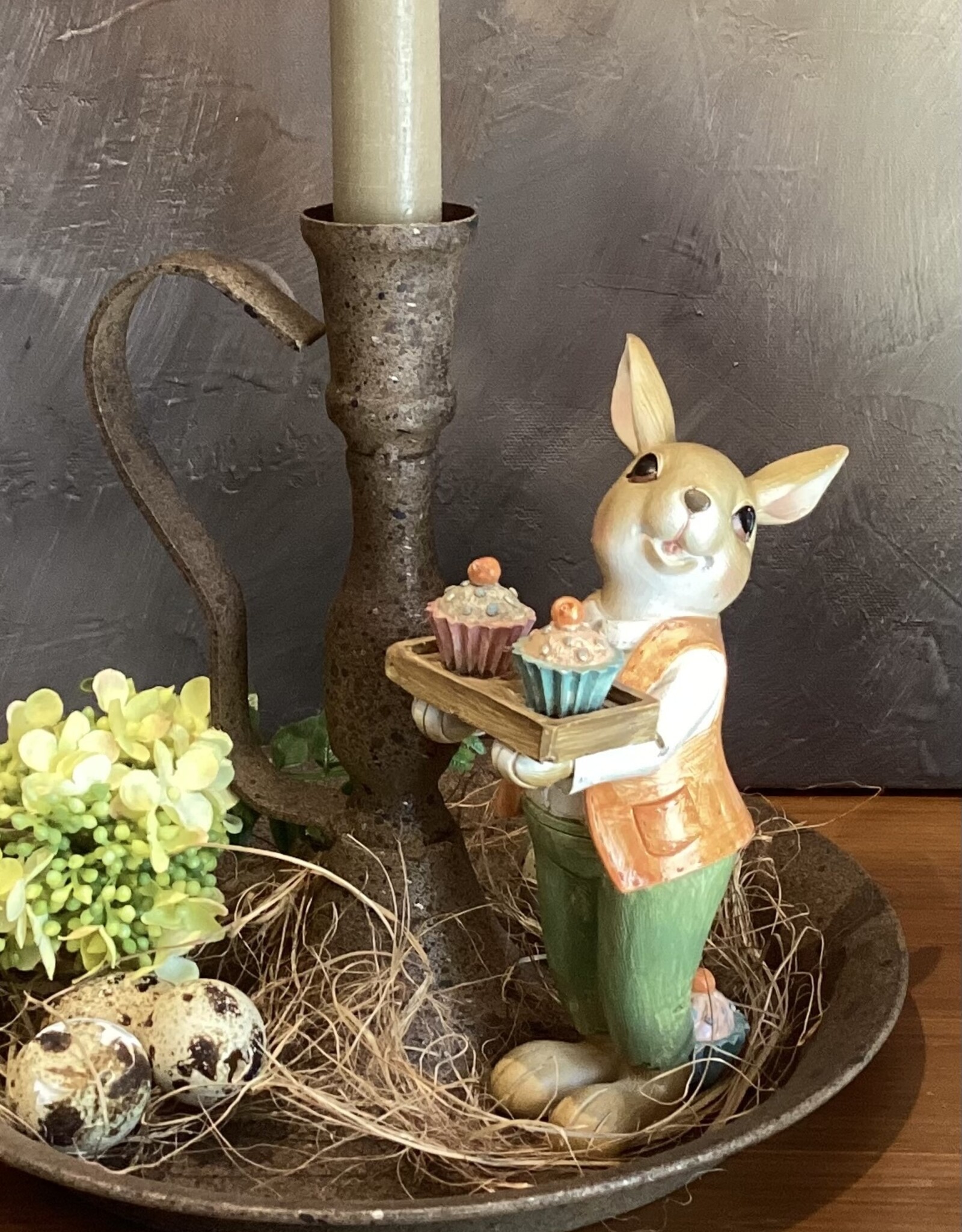 Décoration lapin avec cupcakes