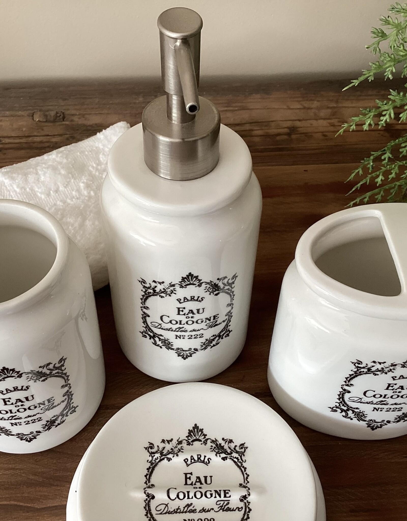 Clayre en Eef Badezimmerset „Paris Eau de Cologne“