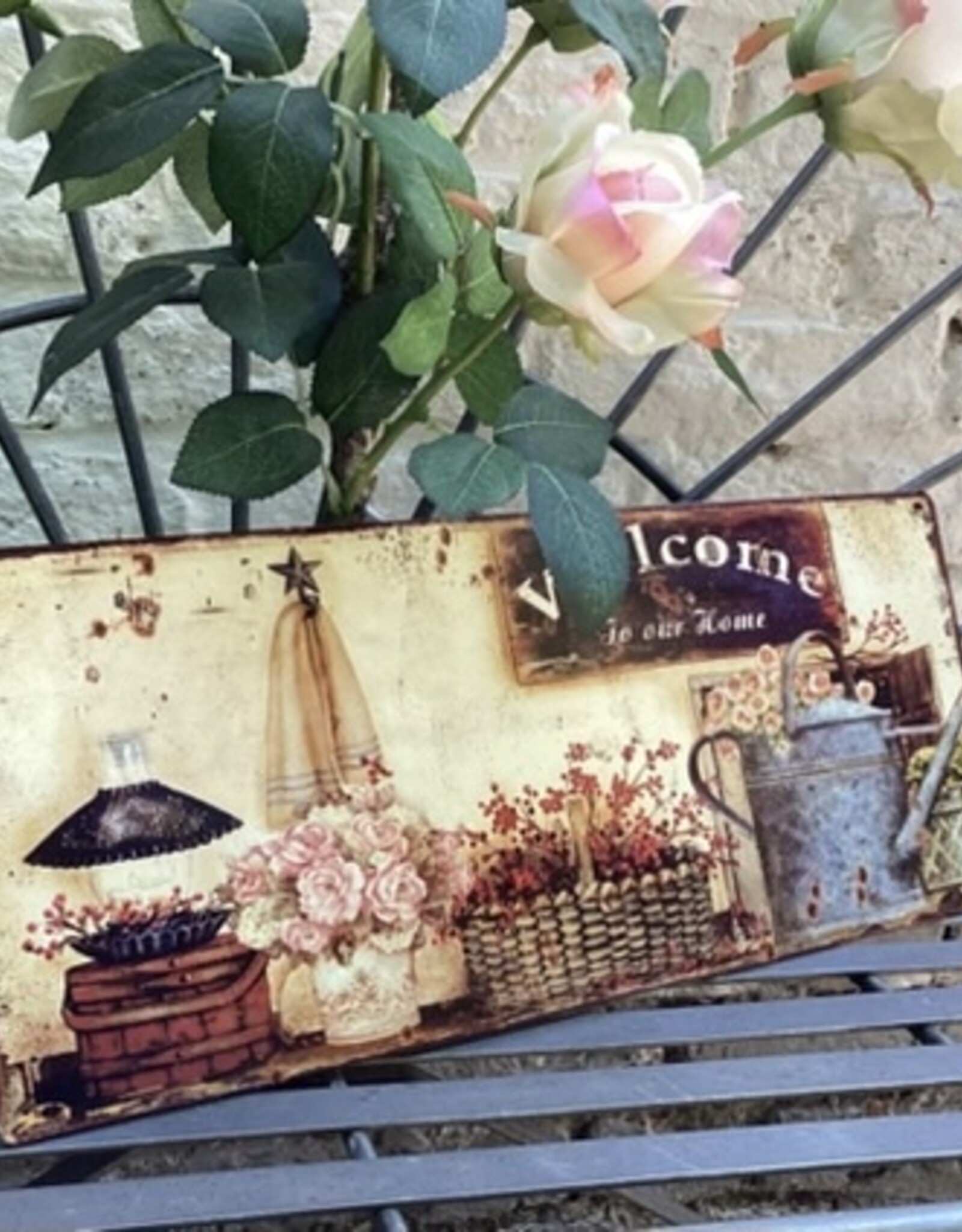 Wanddecoratie " Welcome to our home"
