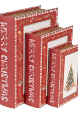 Coffret cadeau sous forme de livre (set 3)  Merry Christmas