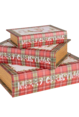 Coffret cadeau sous forme de livre (set 3)  Merry Christmas