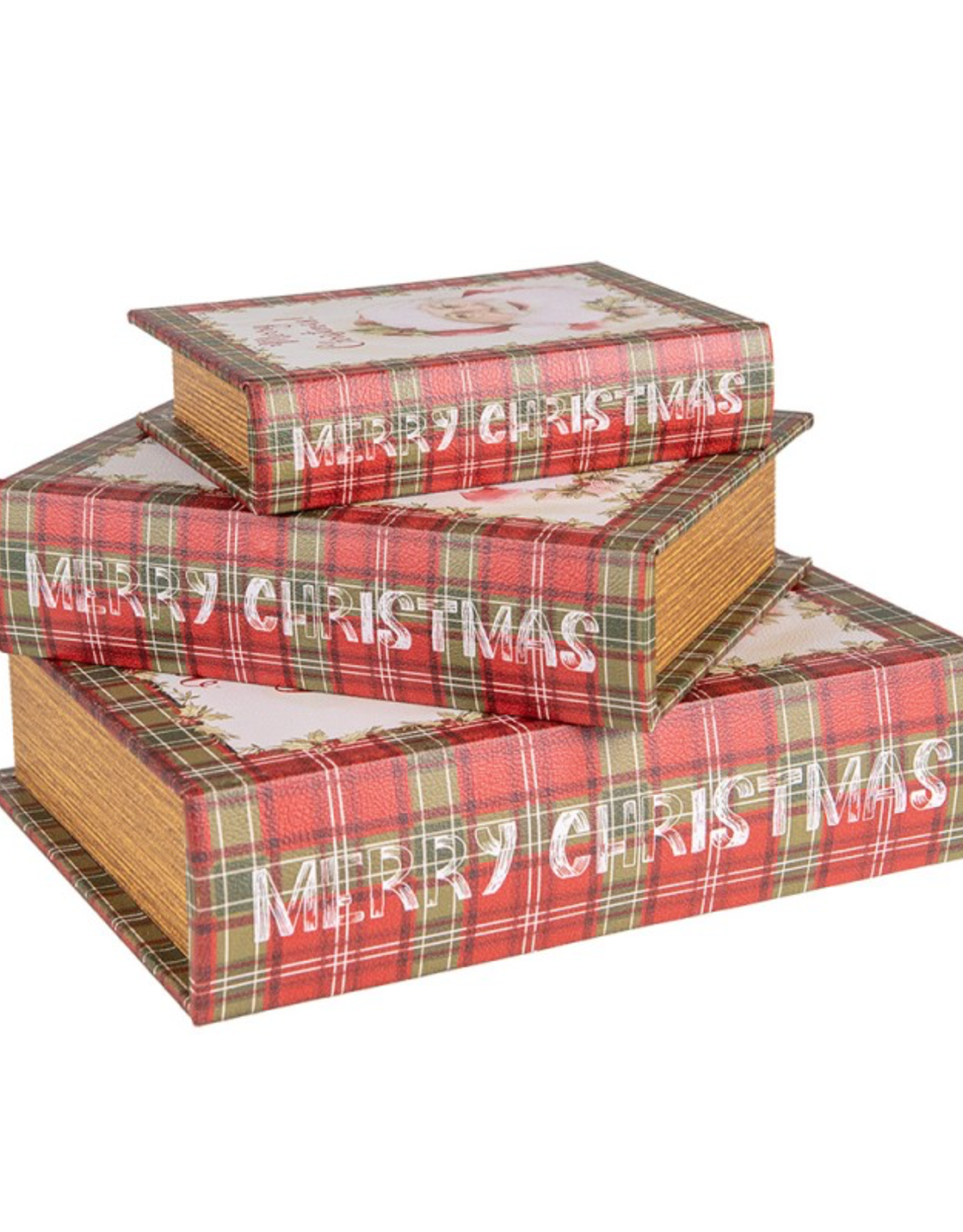 Geschenkbox in Buchform ( set 3) Merry Christmas