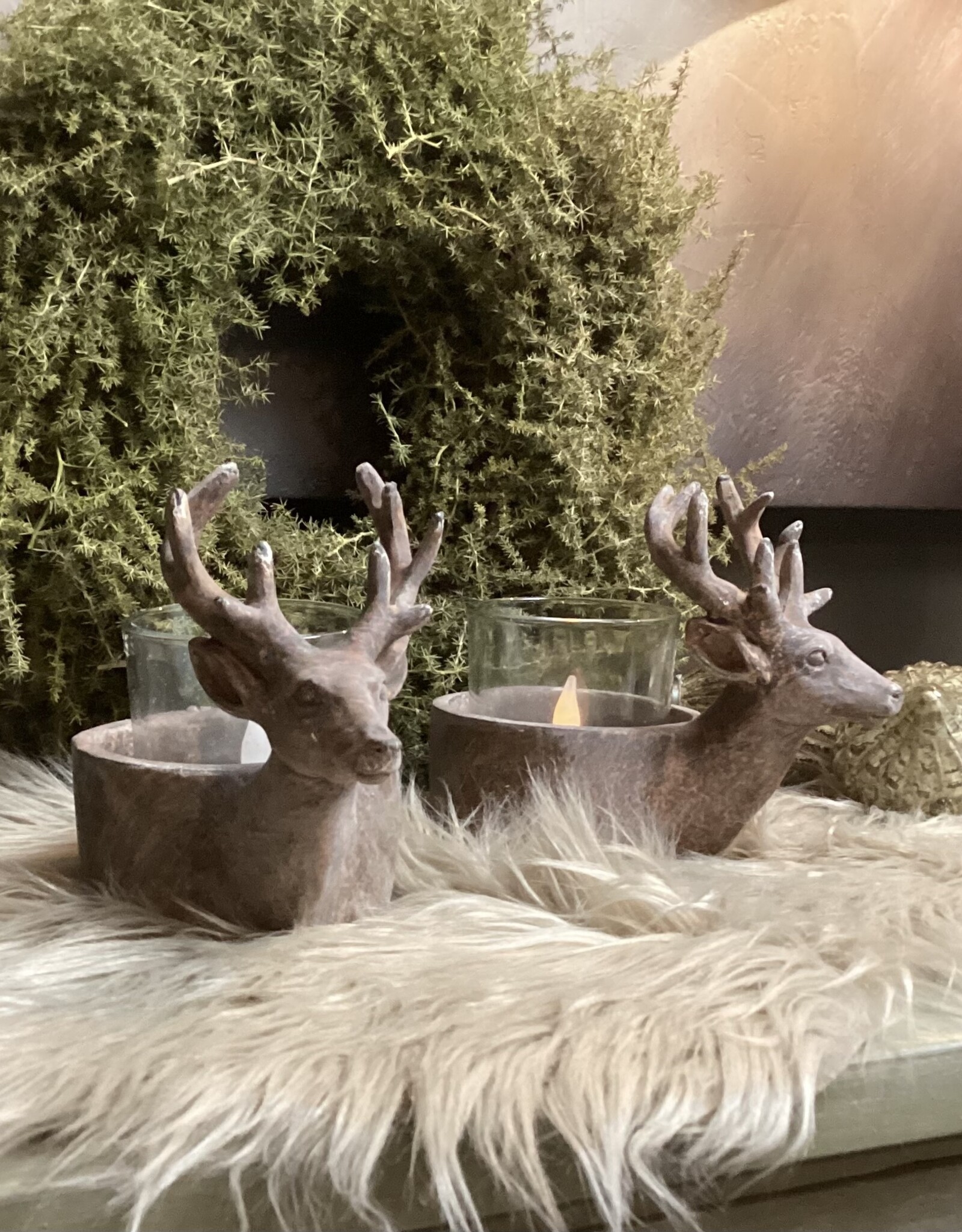 Teelichthalter Hirsch