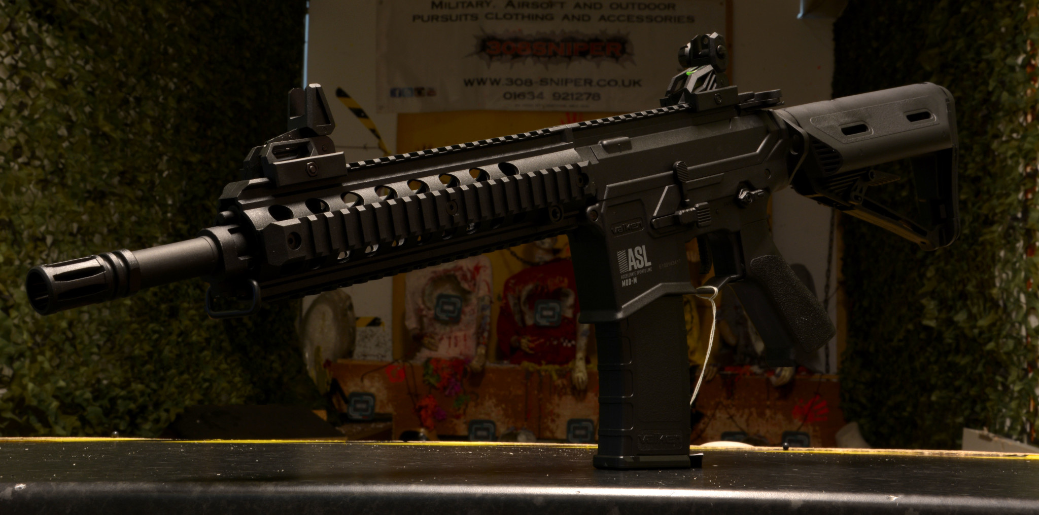 Valken ASL Series M4 Airsoft Rifle AEG 6mm Rifle - MOD-M Black