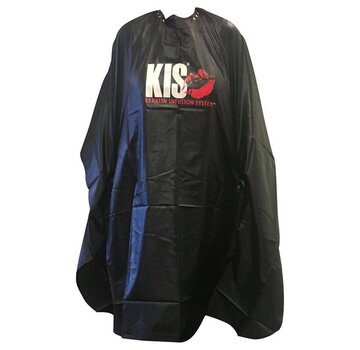 KIS Kapmantel , zwart met KIS logo