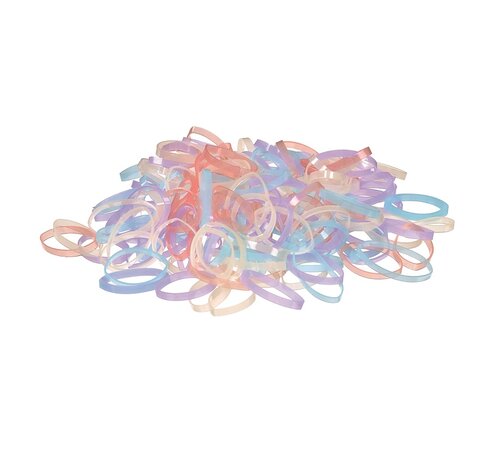 Sibel PRIMROSE Elastic Hair Bands Pastel Colors 500st.