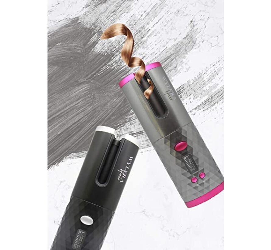 Cordless Automatic Curler Pink