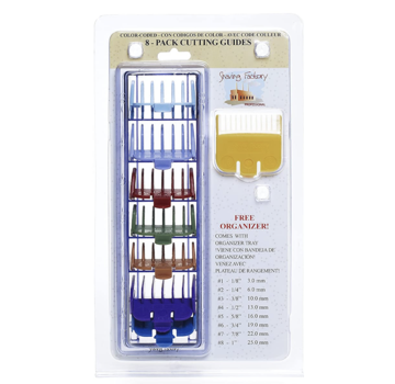 The Shave Factory Opzetkammen set Color 8 Stuks