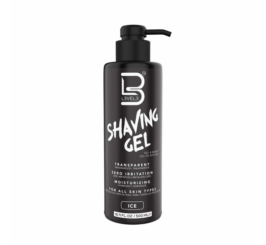 Transparante Shaving Gel ICE  500ml