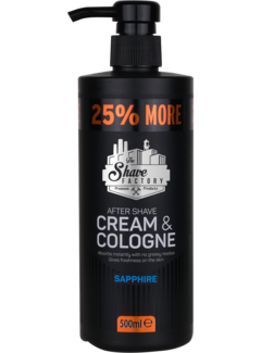 The Shave Factory Cream & Cologne 2in1 500ml SAPPHIRE