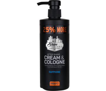 The Shave Factory Cream & Cologne 2in1 500ml SAPPHIRE