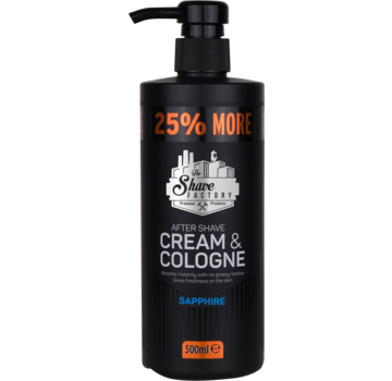 The Shave Factory Cream & Cologne 2in1 500ml SAPPHIRE