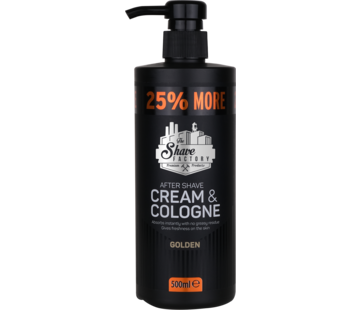 The Shave Factory Cream & Cologne 2in1 500ml GOLDEN