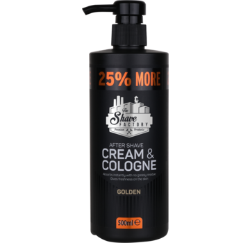 The Shave Factory Cream & Cologne 2in1 500ml GOLDEN