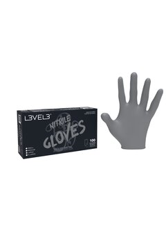 LEVEL3 Nitrile Gloves Silver