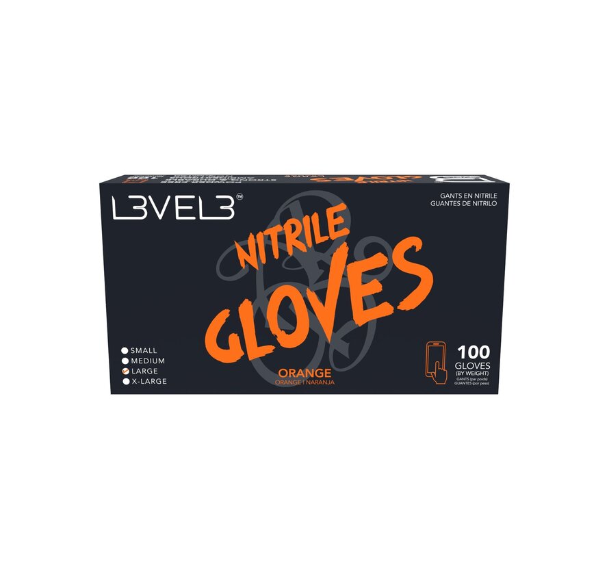 Nitrile Gloves Orange