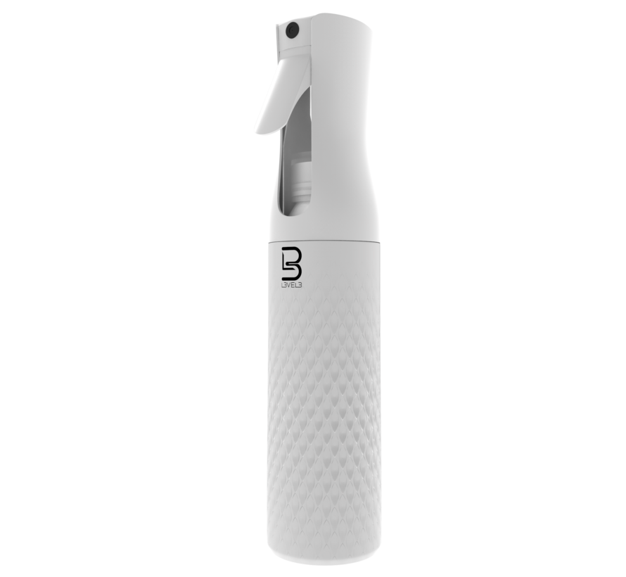 Beveled Spray Bottle WHITE Mist 300ml