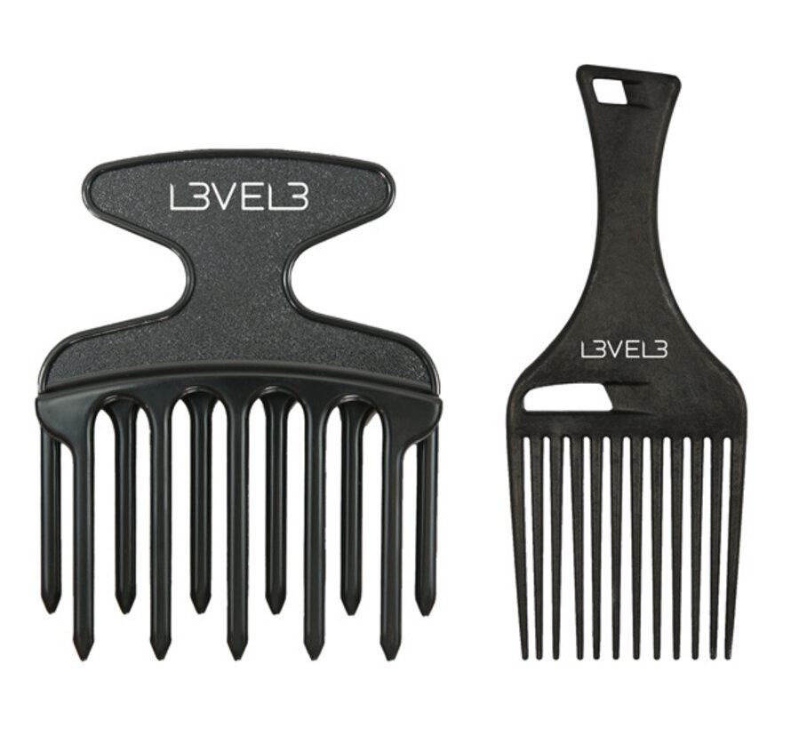 - 2 Stuks Hair Pick Comb Set