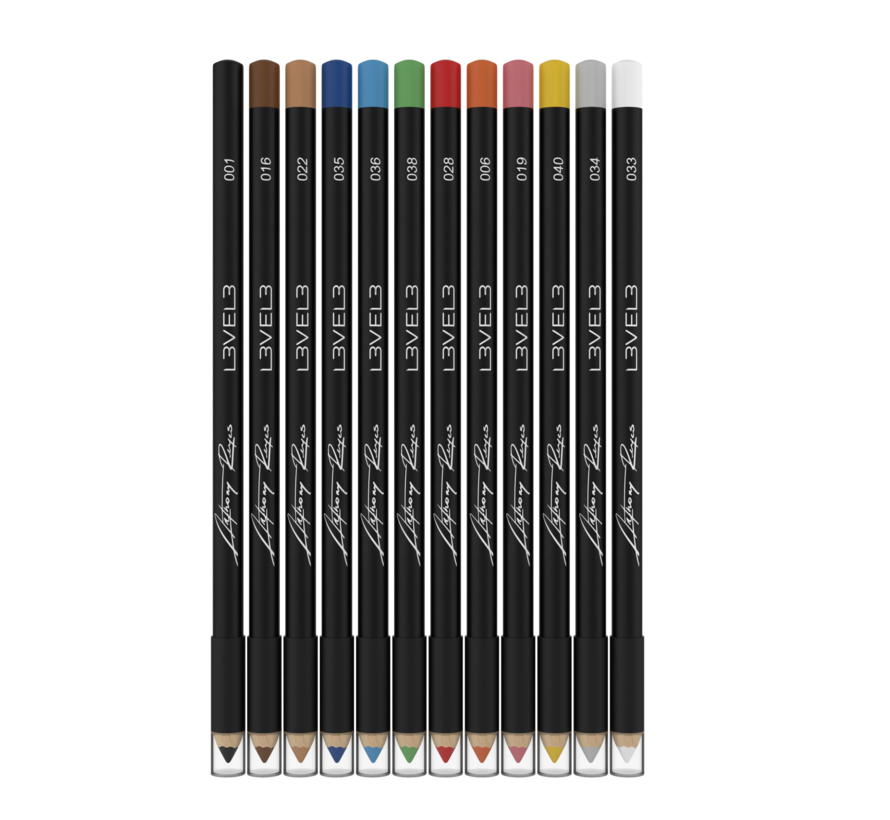 - 12 Stuks Liner Pencils ASSORTED COLORS