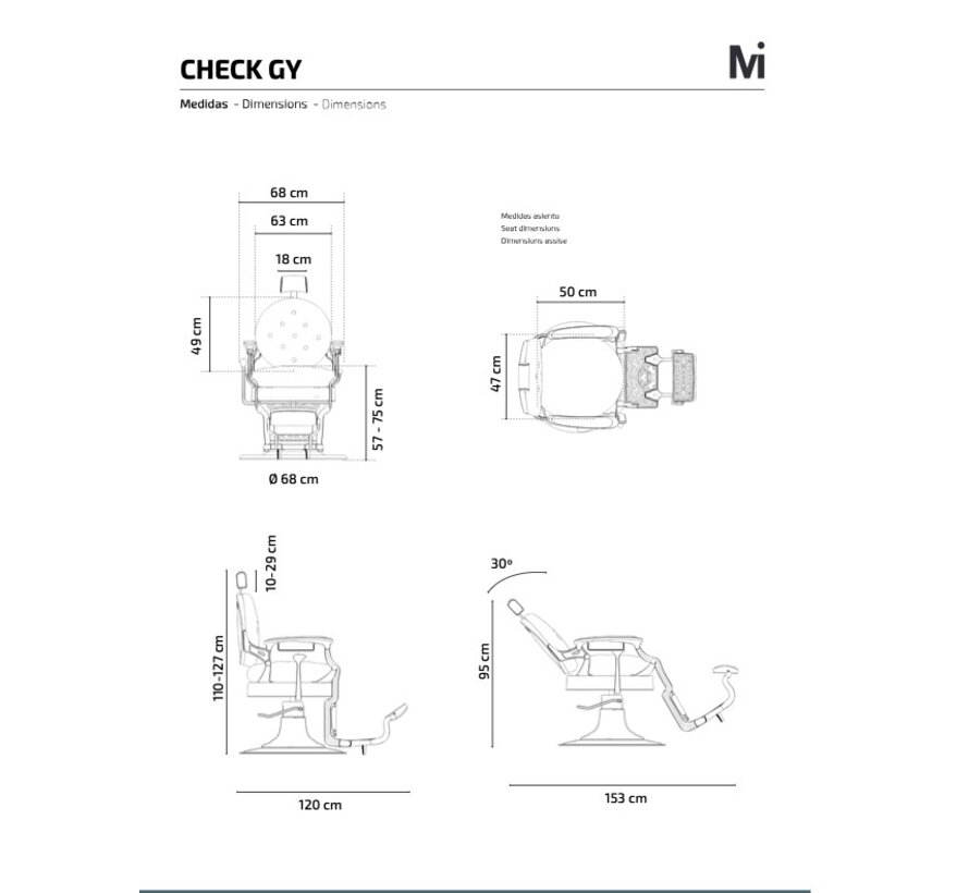 Barberchair CHECK GY