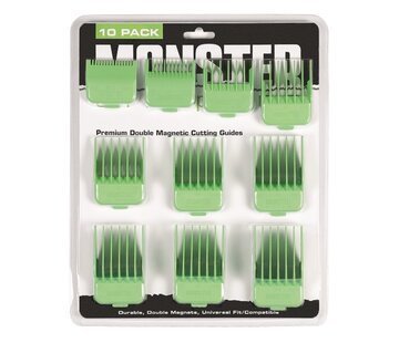 Monster Clippers Premium Opzetkammen Set Groen 10 Stuks Met Magneten