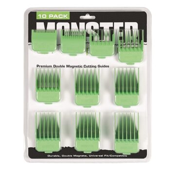 Monster Clippers Premium Opzetkammen Set Groen 10 Stuks Met Magneten