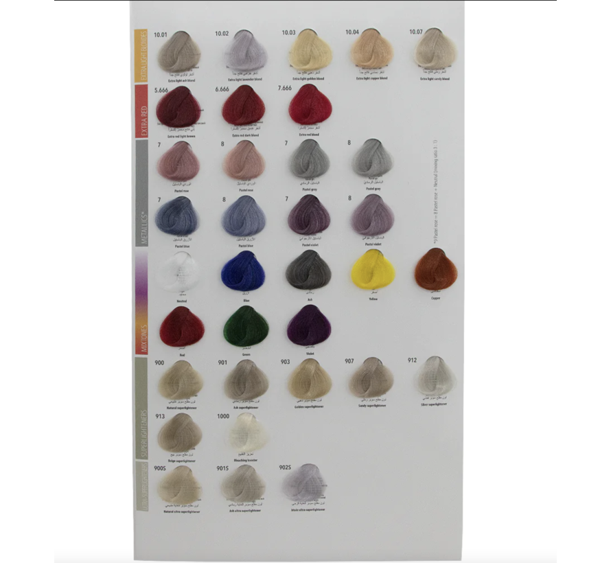 Kleurenkaart / Color Chart LARGE